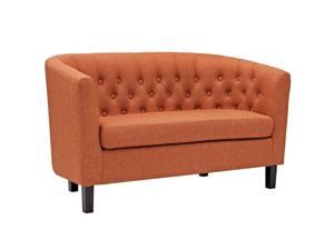 Ergode Prospect Upholstered Fabric Loveseat - Orange