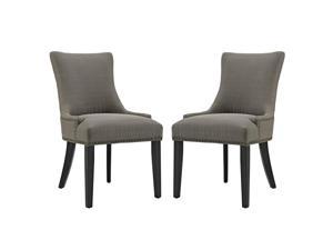 Ergode mar Dining Side Chair Fabric Set of 2 - Granite