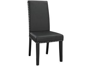 Ergode Parcel Dining Faux Leather Side Chair - Black