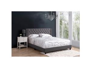 Glory Furniture Julie G1904-KB-UP King Upholstered Bed, GRAY