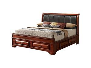 Glory Furniture LaVita G8850C-QB3 Queen Storage Bed, Oak