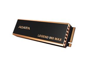 ADATA LEGEND 960 MAX 4TB M.2 2280 PCIe Gen4x4 Internal Solid State Drive 3120TBW - SMI SM2264 3D NAND Up to 7400 MBps - Black PS5 SSD 4.