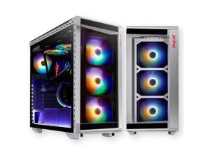  HYTE Y60 Modern Aesthetic Dual Chamber Panoramic Tempered Glass  Mid-Tower ATX Computer Gaming Case with PCIE 4.0 Riser Cable Included,  White (CS-HYTE-Y60-BW) : Electronics