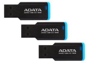 3-Pack ADATA AUV140-16G-RBE 16GB USB 3.0 Flash Drive