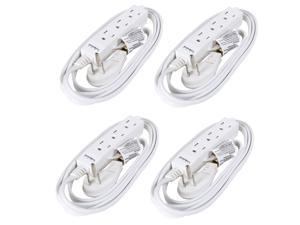 Combo: (2x) Rosewill 3-Outlet 6ft. Power Strip (2-Pack) RHSP-17003-White