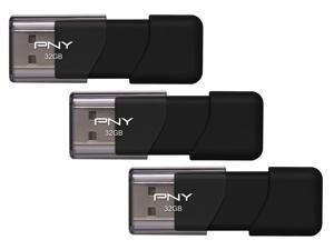 3-Pk PNY P-FD32GATT03-GE 32GB USB 2.0 Flash Drive