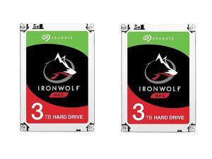 Combo: (2x) Seagate IronWolf 3TB NAS Hard Drive 5900 RPM 64MB Cache SATA 6.0Gb/s 3.5 inch Internal Hard Drive