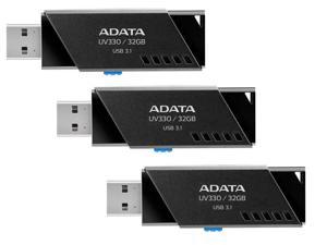 3-Pack ADATA UV330 32GB USB 3.1 Flash Drive