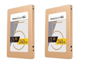 (2x) Team Group L5 LITE 3D 2.5 inch 240GB SATA III 3D NAND Internal Solid State Drive