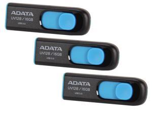 3-Pack ADATA UV128 16GB USB 3.0 Flash Drive