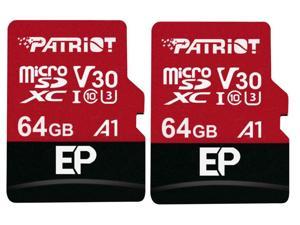 2-Pack Patriot Memory PEF64GEP31MCX 64GB microSDXC Card