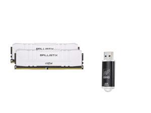 Crucial Ballistix 16GB (2 x 8GB) 288-Pin DDR4 SDRAM DDR4 3200 (PC4 25600) Intel XMP 2.0 Desktop Memory Model BL2K8G32C16U4W ...