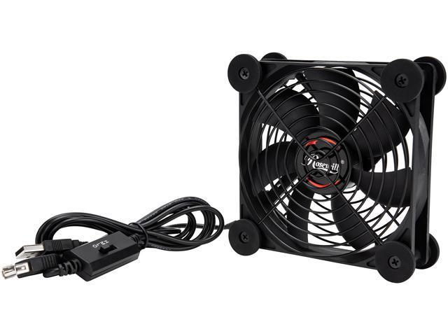 - Rosewill 120mm External USB Fan with Adjustable Multi-Speed Controller, Plug and Play, Quiet Operation Cooling for Computer, Console, Audio/Video Electronics - RUF-17001