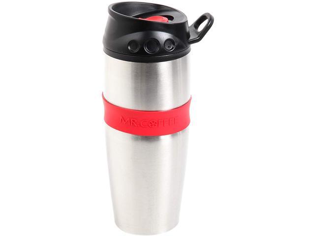 Mr Coffee Java Supreme Travel Tumbler 16 oz Stainless Steel