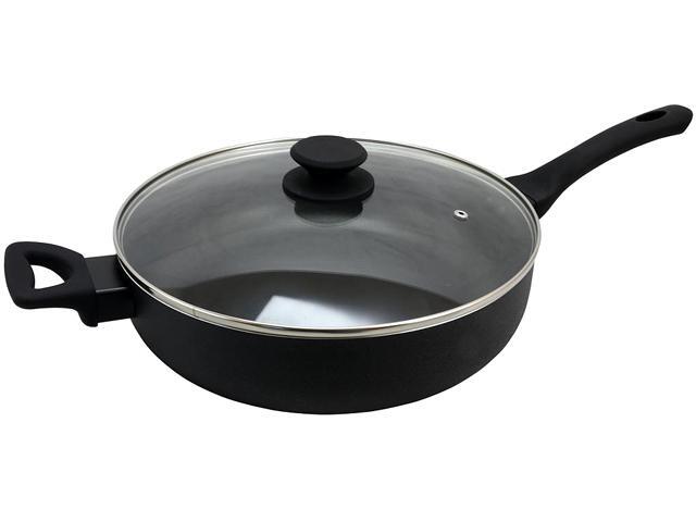 Oster Ashford 5 Quarts Saute Pan with Lid in Black