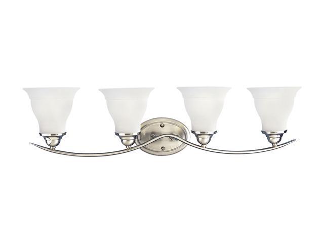Progress Lighting Brushed Nickel Trinity Four Light Bath Vanity