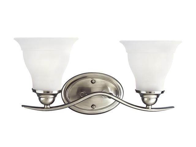 Progress Lighting Brushed Nickel 2-Light Bath Bracket