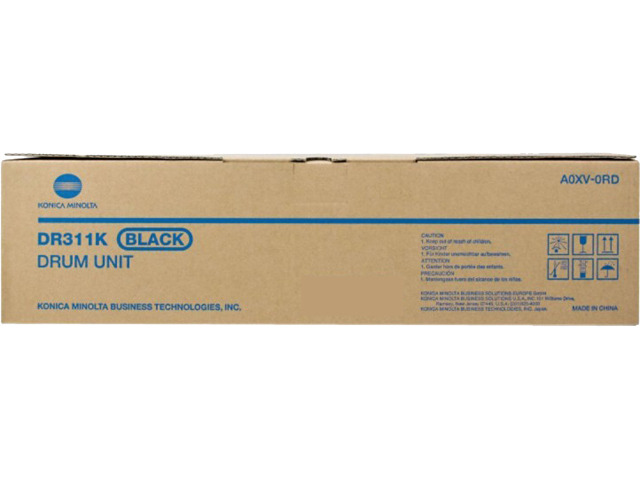 Black Drum Unit for Konica Minolta A0XV0RD bizhub C220, bizhub C280, bizhub C360, Genuine Konica Minolta Brand