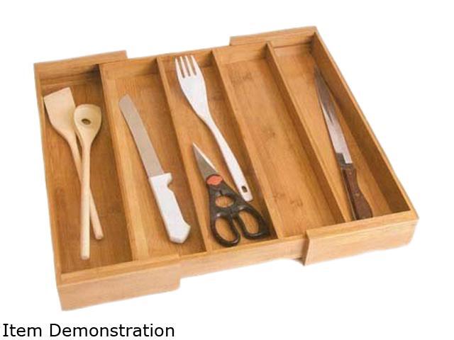 Lipper International 8892 Bamboo Expandable Utensil Organizer