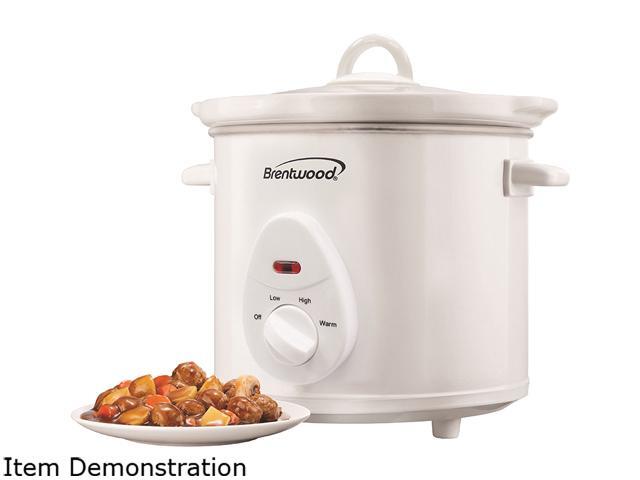 Brentwood 3 Quart Slow Cooker White SC-135W