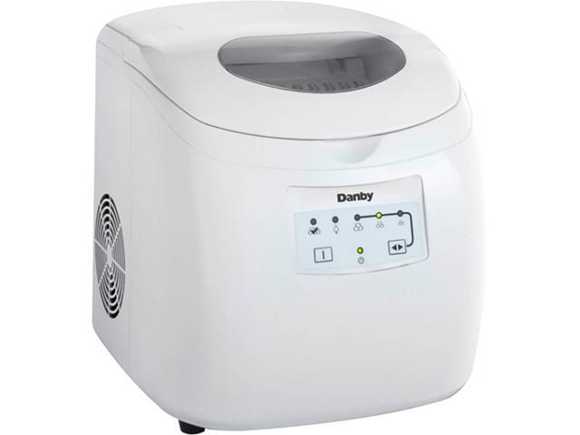 Danby DIM2500WDB Portable Ice Maker, 2 lb, 120 V, Steel, White