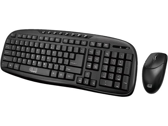 ADESSO WKB-1330CB ADESSO 24GHZ WIRELESS EASYTOUCH DESKTOP MULTIMEDIA KEYBOARD AND MOUSE COMBO