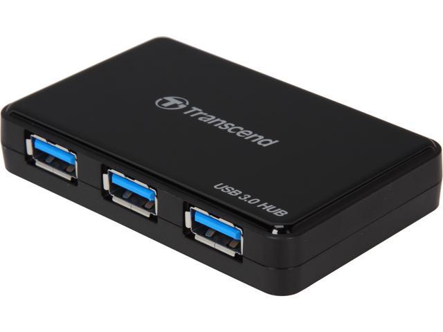 Mor hår eftertiden NeweggBusiness - Transcend 4-port USB 3.0 Hub w/ Power Adapter model #  TSHUB3K, Supports IOS Fast Charging