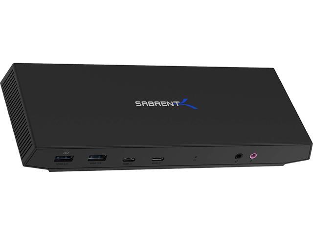 Sabrent USB Type-C Dual 4K Universal Docking Station with USB C Power Delivery (DS-WSPD)
