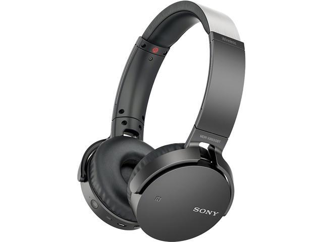 Sony XB650BT Wireless On-Ear Bluetooth Headphones with 30mm drivers NFC Powerful Music Comfort Ear Pads and Built-In Microphone Black