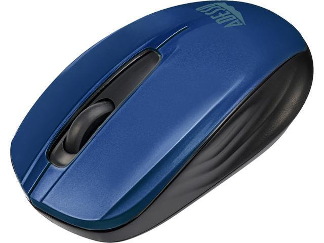 Adesso iMouse S50L - 24GHz Wireless Mini Mouse - Optical - Wireless - Radio Frequency - Blue - USB - 1200 dpi - Computer Notebook - Scroll Wheel