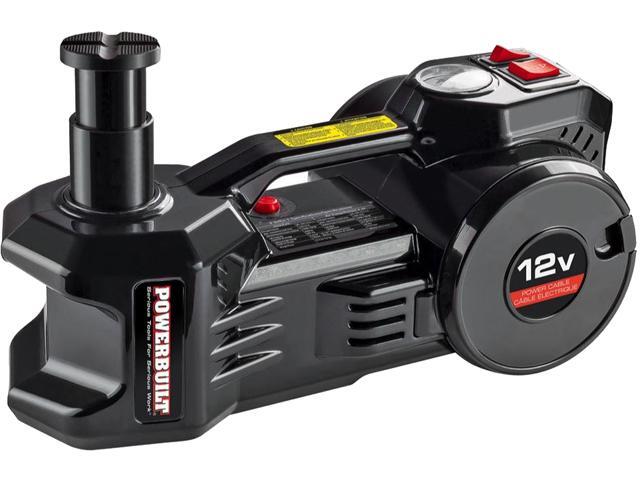 Powerbuilt 2 in 1 12 Volt Electric Floor Jack and Tire Inflator 1 Ton 620484