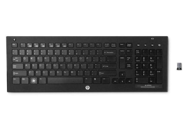 Recertified - HP Wireless Elite V2 24 GHZ USB Slim Desktop Notebook Keyboard QB467AA#ABA BB