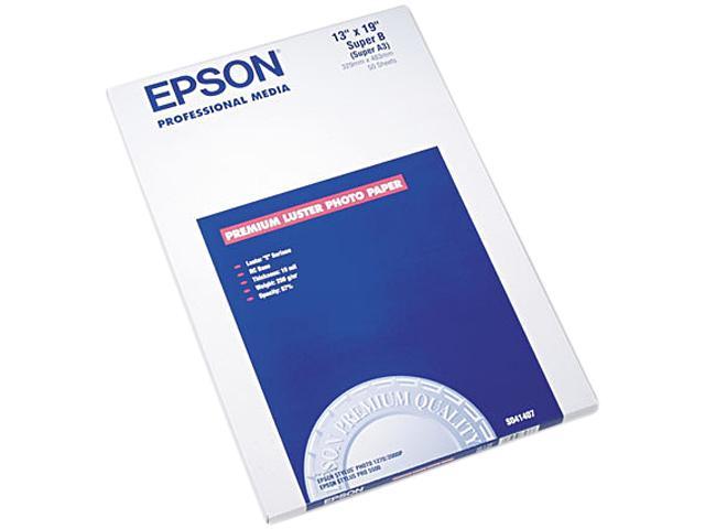 Epson Ultra Premium Photo Paper LUSTER (13x19 Inches, 50 Sheets) (S041407)