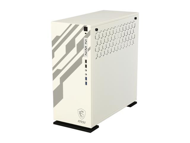 Neweggbusiness In Win 303 Msi Dragon White Secc Tempered Glass Atx Mid Tower Computer Case