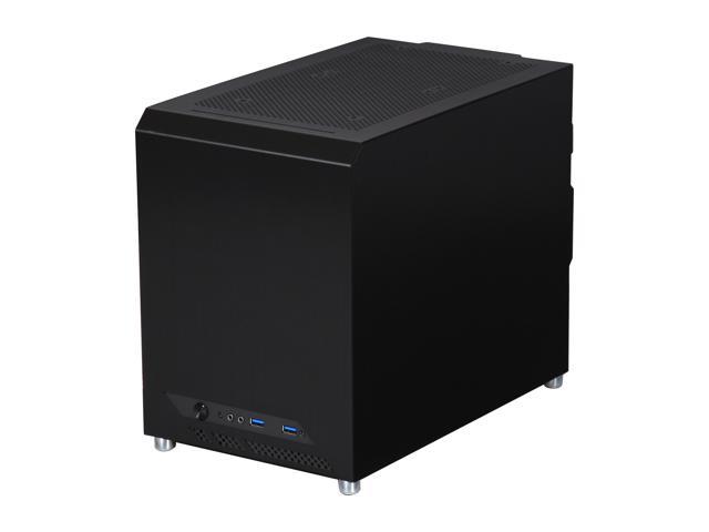 Neweggbusiness Lian Li Pc Q10wx Black Aluminum Mini Chassis Computer Case Atx Not Included Power Supply