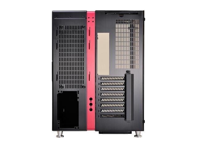 NeweggBusiness - LIAN LI PC-O9WRX Black / Red Aluminum / Tempered