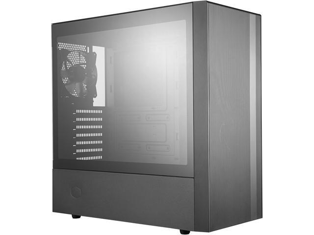Neweggbusiness Cooler Master Masterbox Nr600 Atx Mid Tower With Front Mesh Ventilation Minimal Design Tempered Glass Side Panel And Single Headset Jack