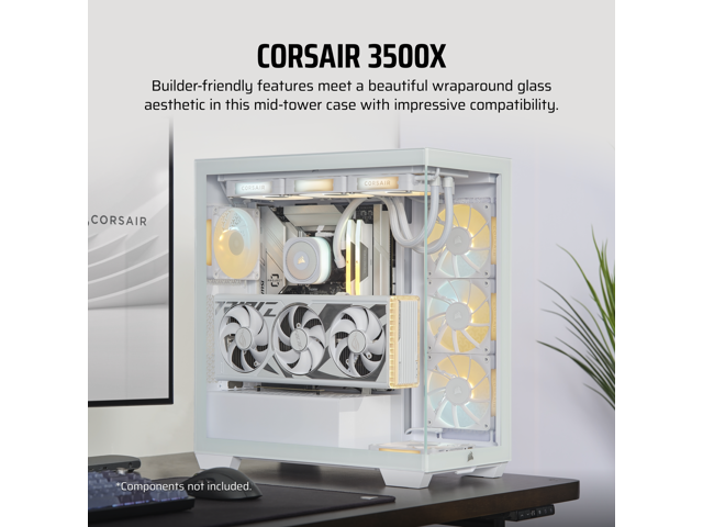 新品未開封 CORSAIR 3500X Tempered Glass White Amazon.com: CORSAIR 3500X ARGB Mid-Tower ATX PC Case