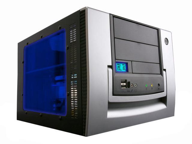 NeweggBusiness - APEVIA X-QPACK-AL/420 Black/Silver Aluminum Micro
