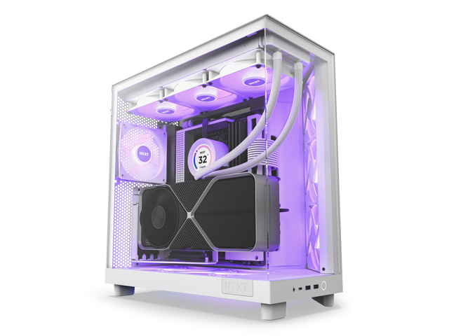 NZXT H9 Flow ATX Mid-Tower Case with Dual Chamber Black CM-H91FB-01 - Best  Buy
