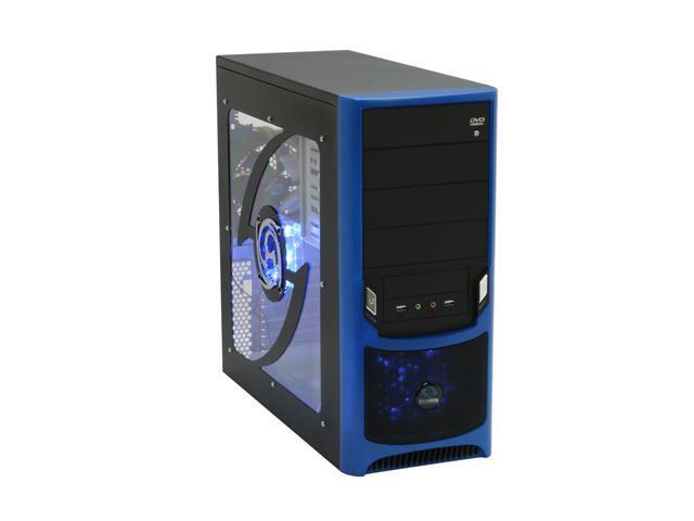 NeweggBusiness - RAIDMAX Tornado ATX-238WU Black / Blue SECC