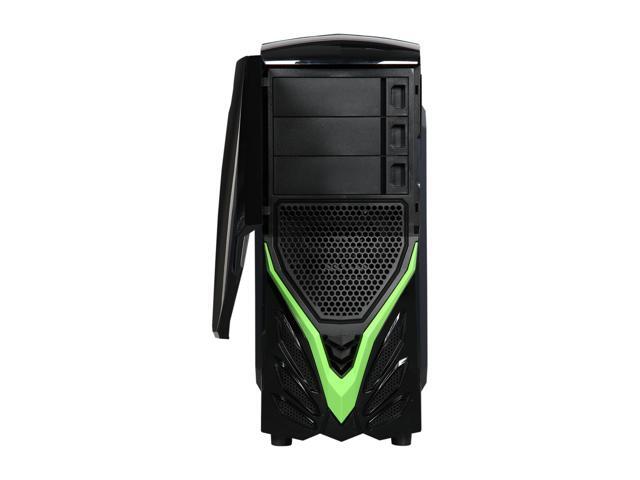 NeweggBusiness - RAIDMAX Viper II ATX-A07WBG Black / Green Steel