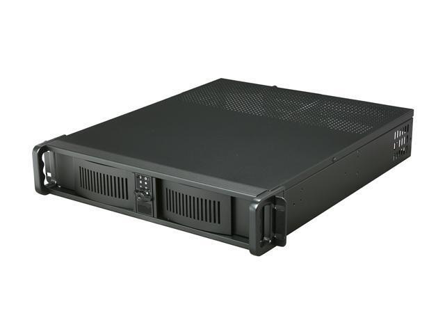 iStarUSA D-200 Black 2U Rackmount Compact Stylish Chassis - Black Bezel