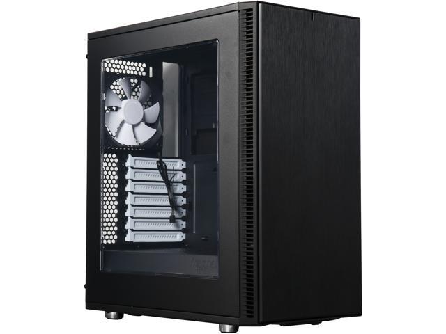 Neweggbusiness Fractal Design Define C Window Fd Ca Def C Bk W Black Atx Micro Atx Mid Tower Computer Case Atx Power Supply
