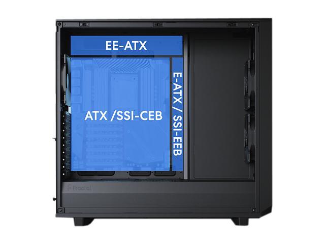 Fractal Design Meshify 2 XL Black ATX Flexible Dark Tinted Tempered Glass  Window Full Tower Computer Case