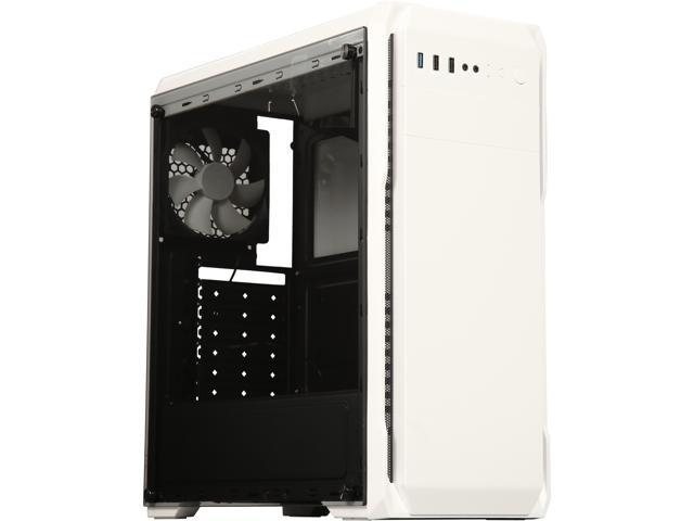 DIYPC DIY-A1-BK Black Tempered Glass USB 3.0 ATX Mid Tower Computer Case with 1