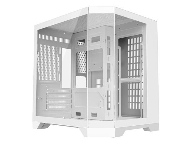 NeweggBusiness - DIYPC DIY-CUBE03-W White Dual USB3.0 Tempered