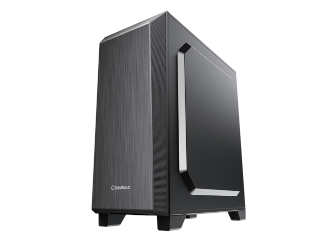 Gamemax Nova N6 Black USB3.0 Tempered Glass ATX Mid Tower Gaming Computer  Case w/ RGB Strip x Front and 1 x RGB Rainbow Fan x Rear (Pre-Installed) 