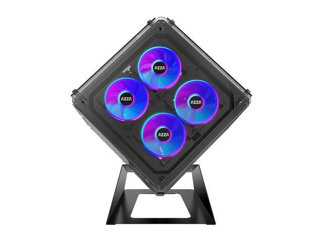 NeweggBusiness - AZZA Cube 802 CSAZ-802 Black SPCC ATX Cube Case