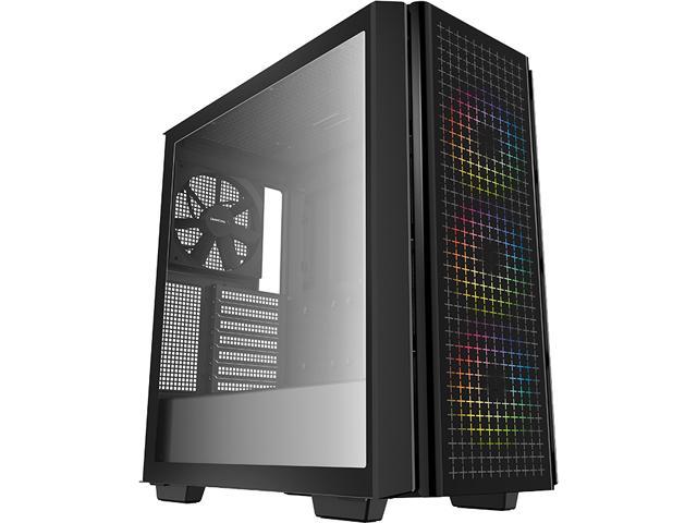 Game Max Abyss Full Tower ARGB ATX Gaming PC Case Tempered Glass LED Fans  EATX